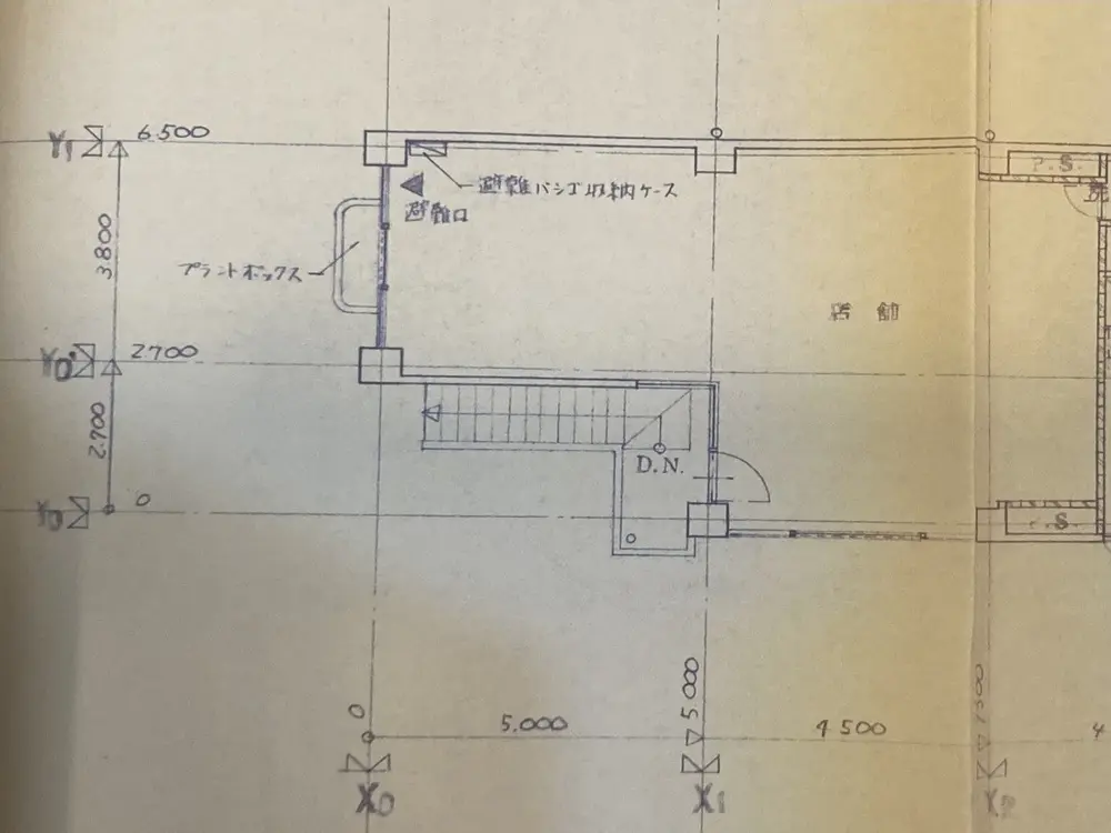 西川口のカフェ・喫茶店居抜きの平面図