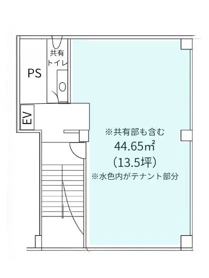 新橋のBAR・ショットバー居抜きの平面図