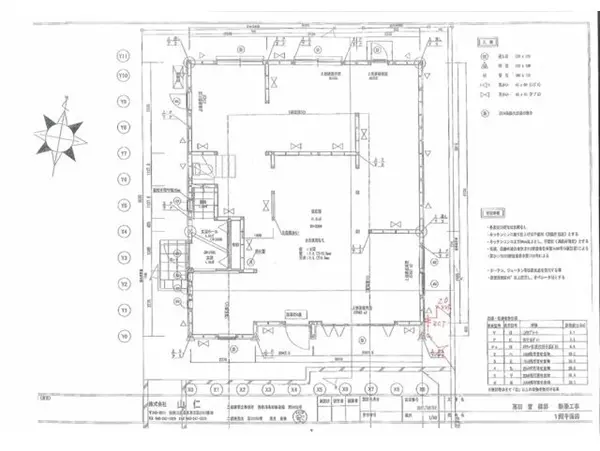 東海大学前の居抜き店舗の平面図