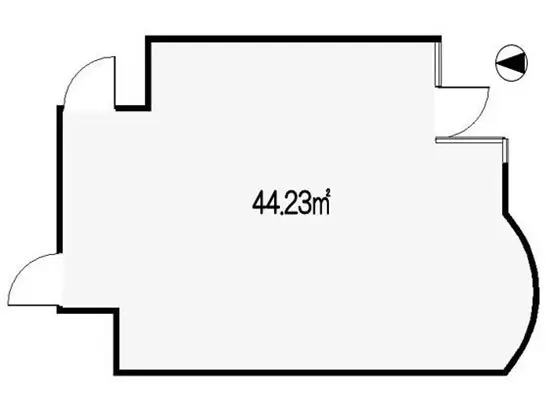 貸店舗(事務所仕様)の平面図