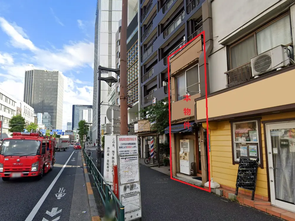 ラーメンの居抜き物件の外観