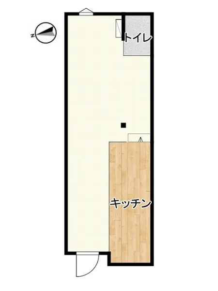 貸店舗(スケルトン)の平面図