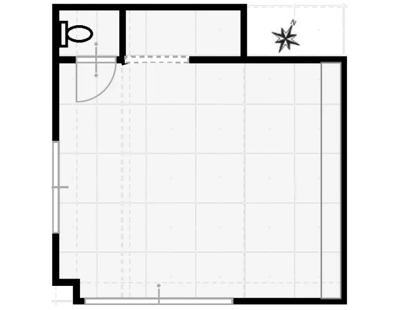 貸店舗(事務所仕様)の平面図