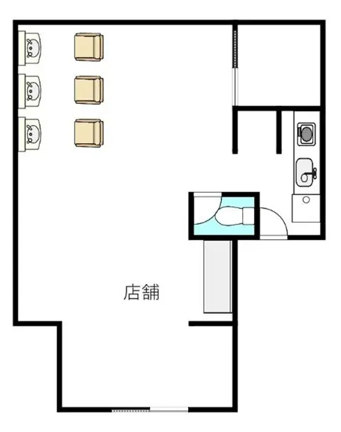 早稲田の美容室・理容室居抜きの外観