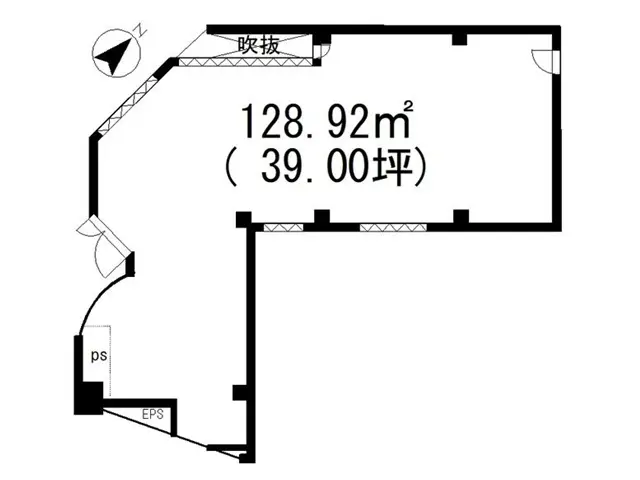 柏の居酒屋居抜きの平面図