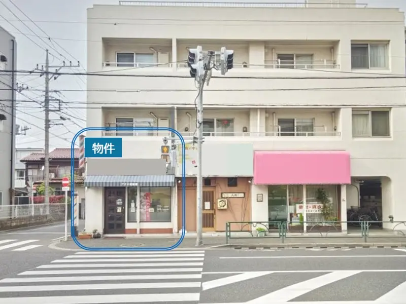 田無の美容室・理容室居抜きの外観