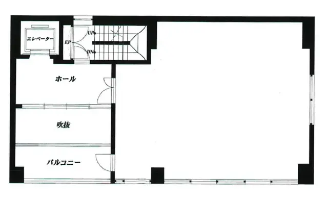 歯科の居抜き物件の平面図