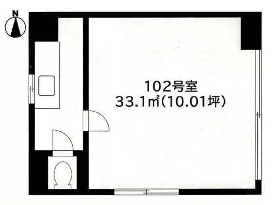 武蔵新城の居抜き店舗の平面図