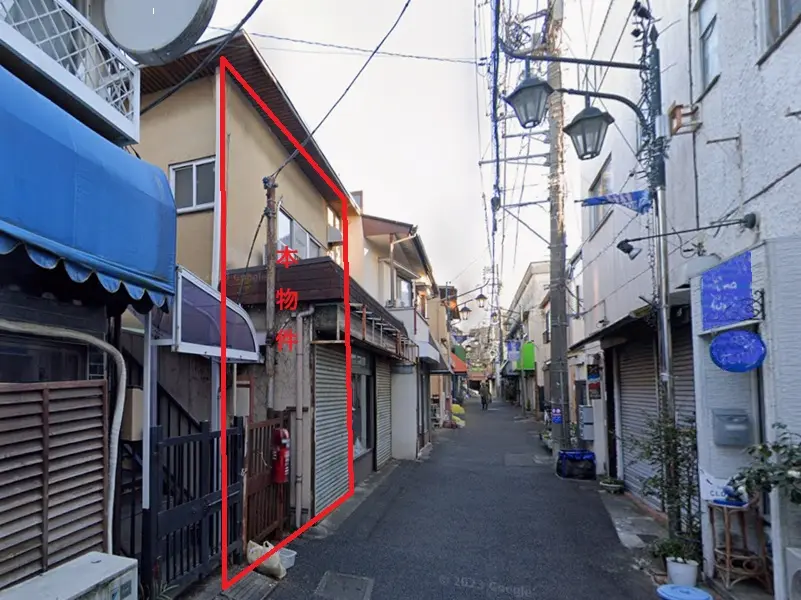 西調布のスケルトン物件の外観
