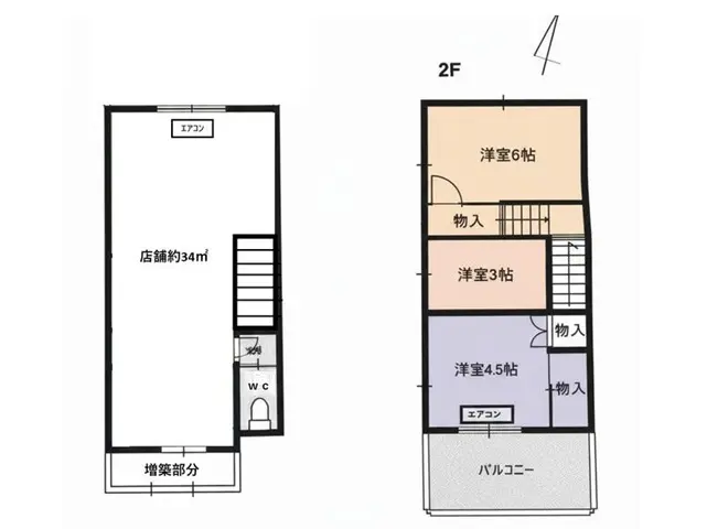 狭山市の中華料理居抜きの平面図