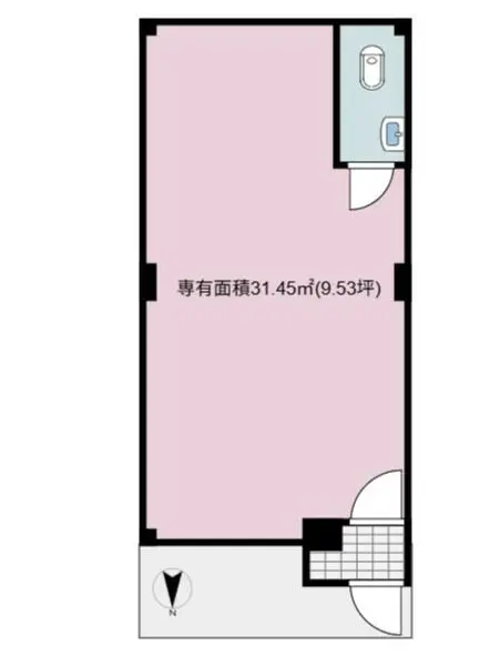 田端のスケルトン物件の平面図