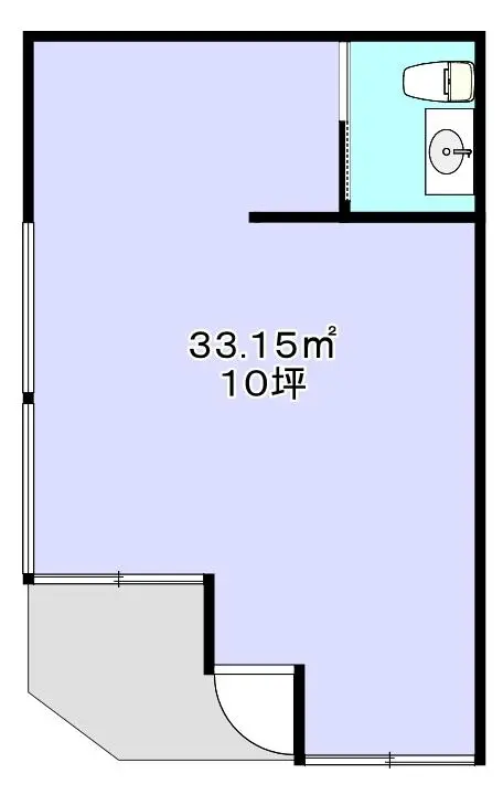 ひばりヶ丘の居抜き店舗の平面図