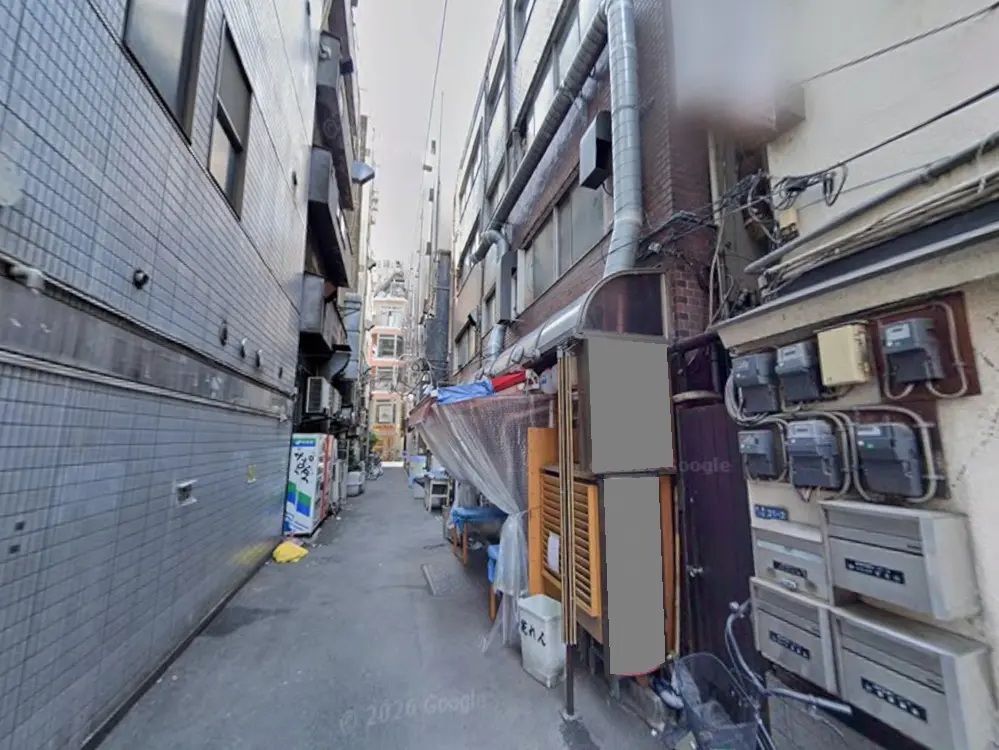 新橋の居抜き店舗の外観