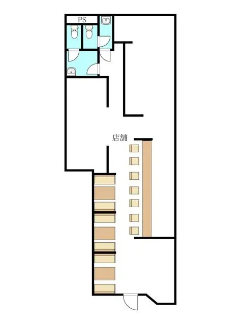 坂戸のBAR・ショットバー居抜きの平面図