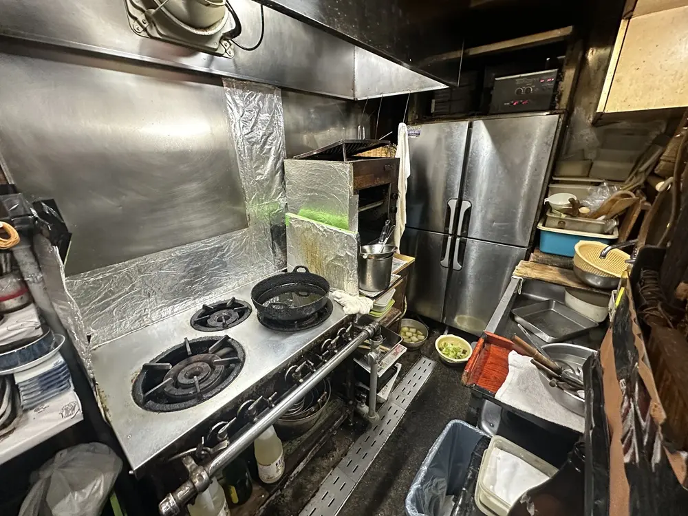 中野新橋の居抜き店舗の厨房