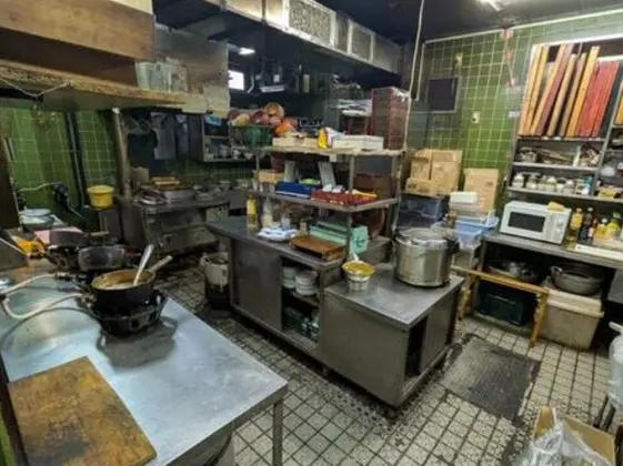 豊洲の居抜き店舗の厨房