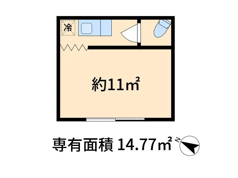 貸店舗(スケルトン)の平面図