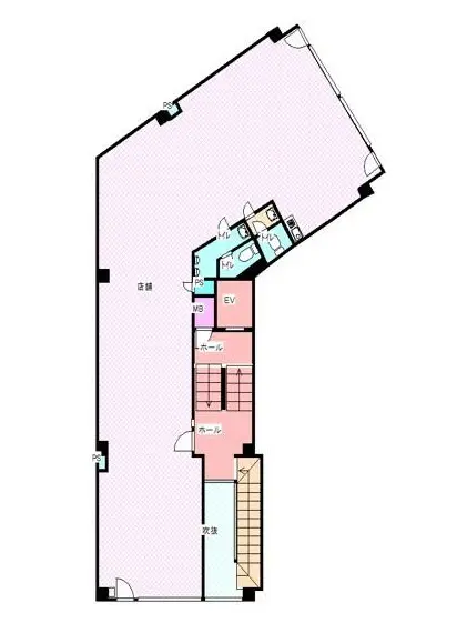 志木の居酒屋居抜きの平面図