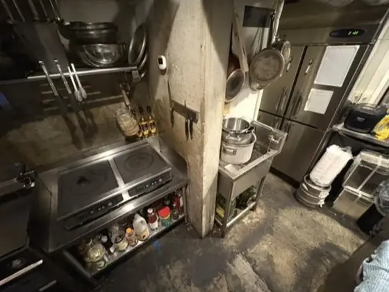 蔵前の居抜き店舗の厨房