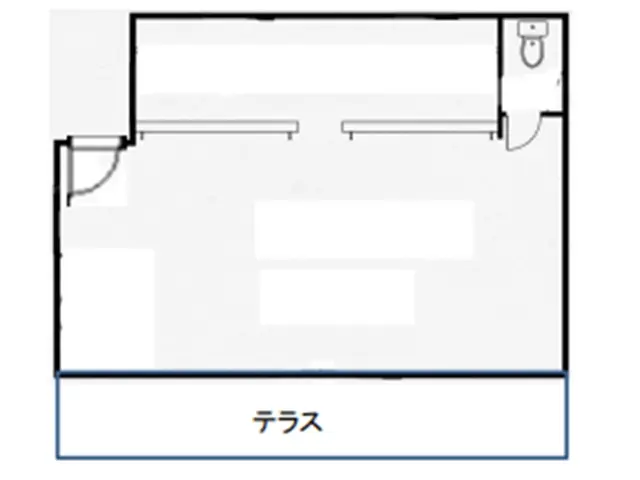 渋谷の居抜き店舗の平面図