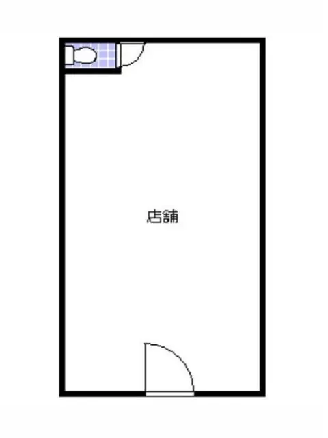 貸店舗(スケルトン)の平面図