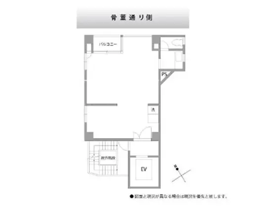 表参道の美容室・理容室居抜きの平面図