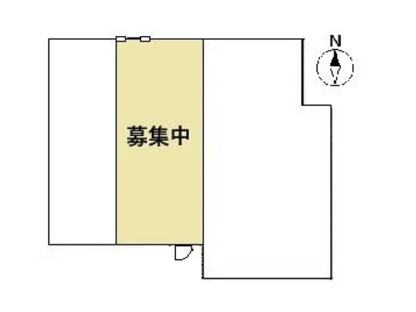 中華料理の居抜き物件の平面図