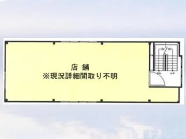 貸店舗(スケルトン)の平面図