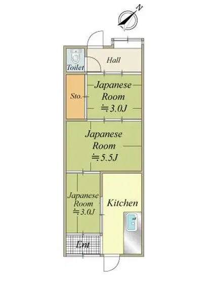 貸店舗(事務所仕様)の平面図
