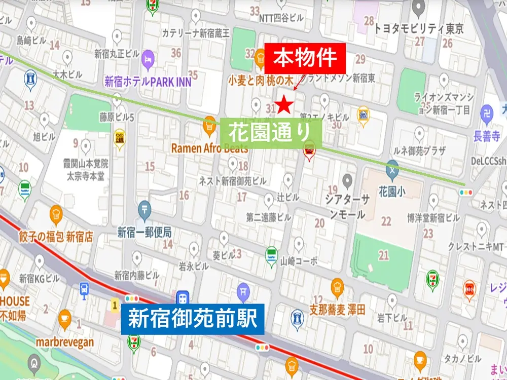 その他の居抜き物件の地図