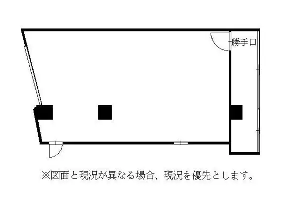 三ツ沢上町のレストラン居抜きの平面図