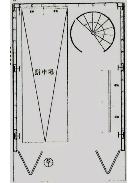 貸店舗(スケルトン)の平面図