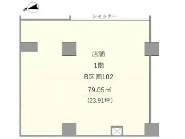 石神井公園のスケルトン物件の平面図