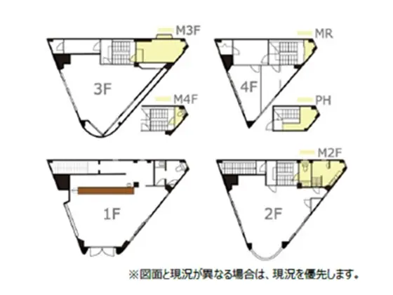 BAR・ショットバーの居抜き物件の平面図