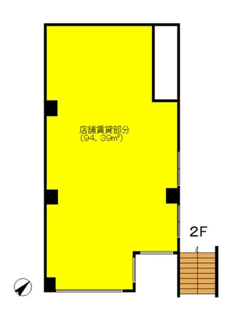 百合ヶ丘の事務所仕様物件の平面図