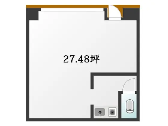 赤羽の多国籍料理居抜きの平面図
