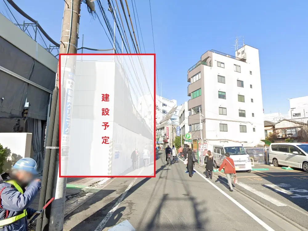 阿佐ケ谷のスケルトン店舗物件の外観