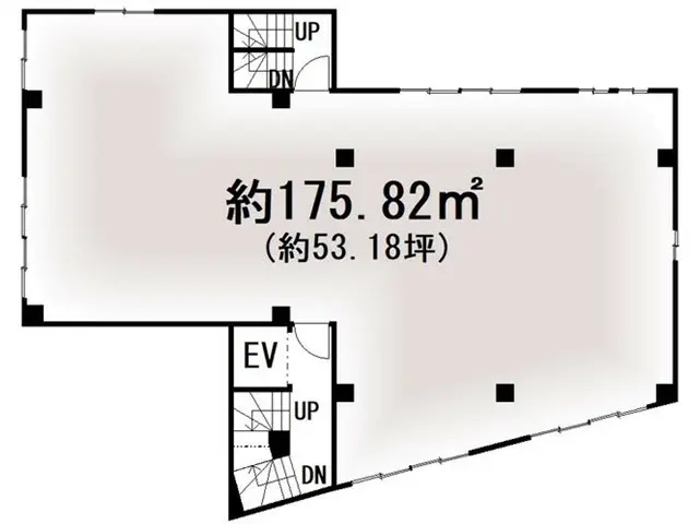 ガールズバーの居抜き物件の平面図