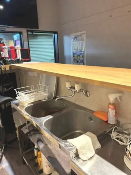 鶴見の居抜き店舗の厨房