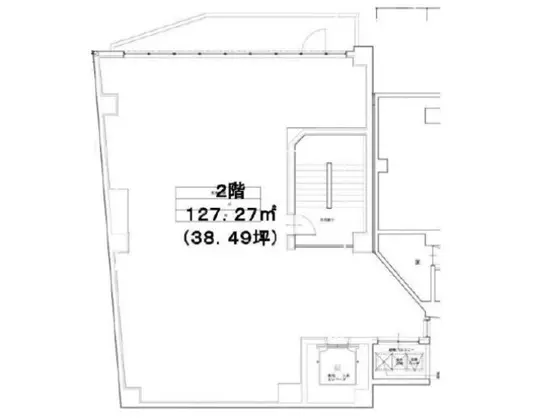 中華料理の居抜き物件の平面図