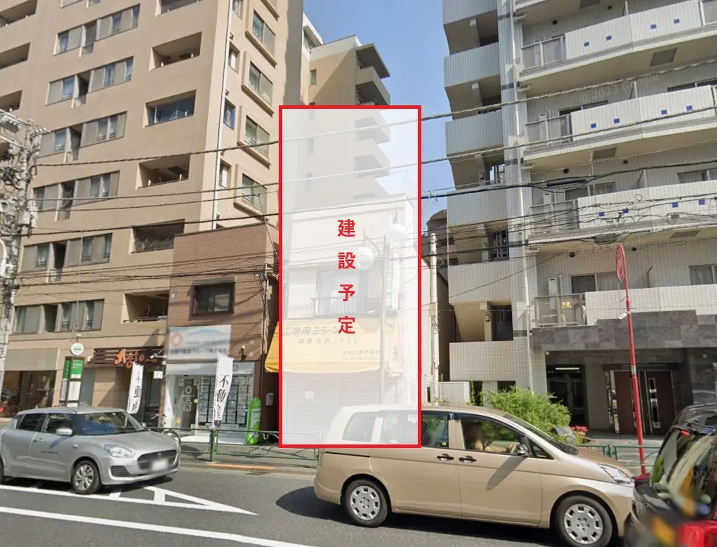 貸店舗(スケルトン)の外観