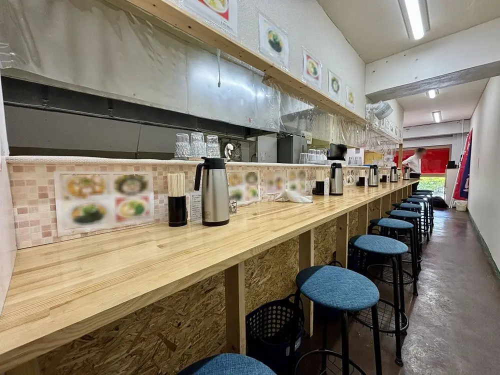 ラーメンの居抜き物件の内装