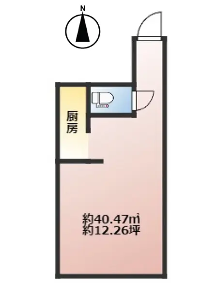 草加のスナック・パブ居抜きの平面図