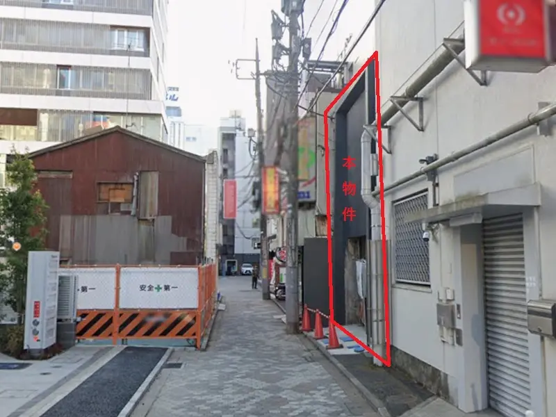 吉祥寺のスケルトン店舗物件の外観