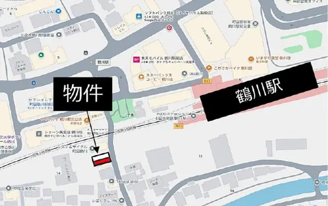 テイクアウトの居抜き物件の地図