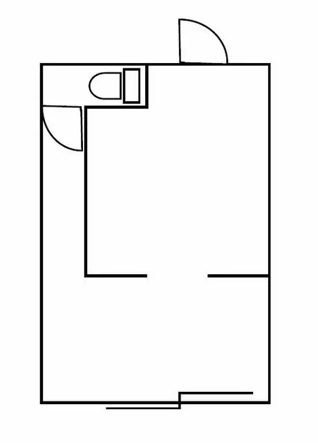 大倉山の事務所仕様物件の平面図