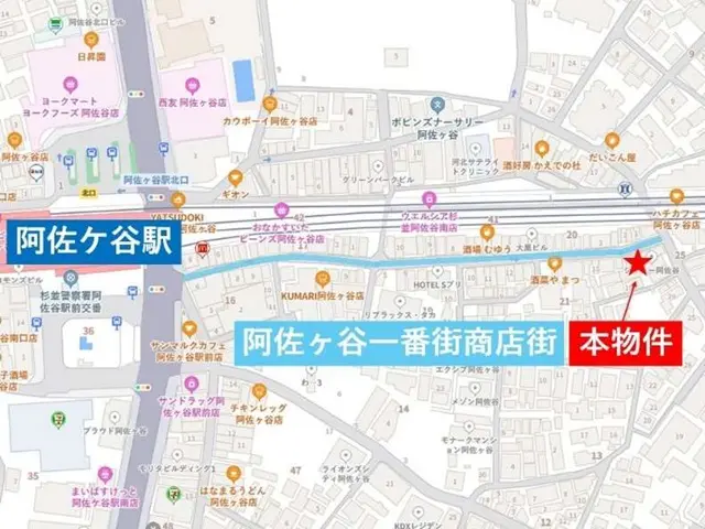 ダイニングバーの居抜き物件の地図
