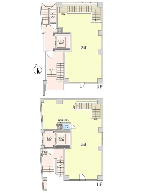 乃木坂の居抜き店舗の平面図
