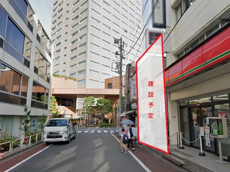 御茶ノ水のスケルトン店舗物件の外観