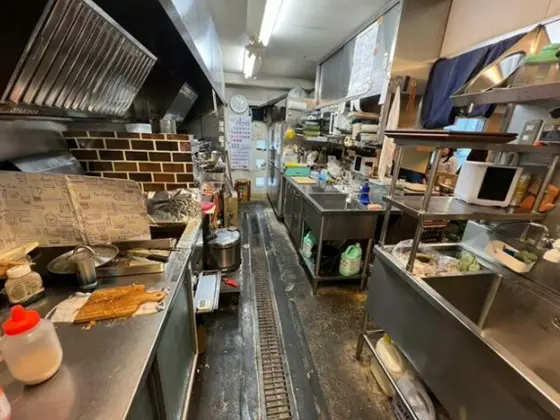新子安の居抜き店舗の厨房